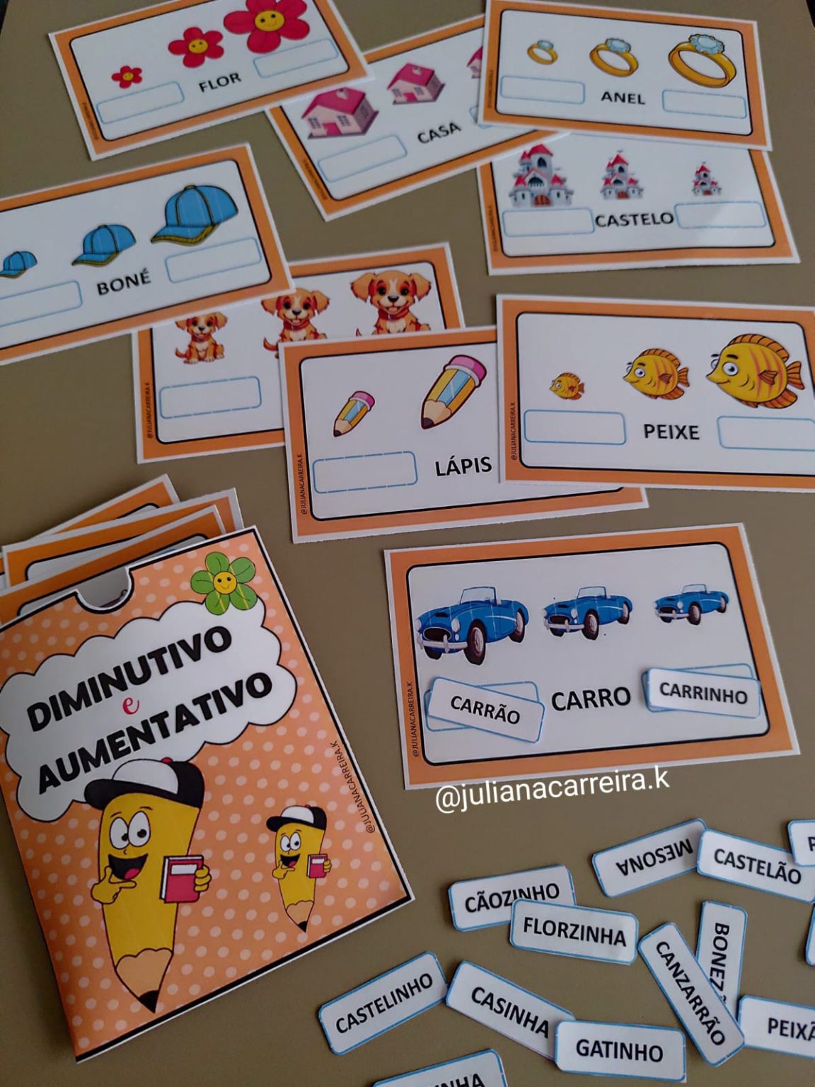 Diminutivo e Aumentativo – Pedagogia aqui em casa – Juliana Carreira