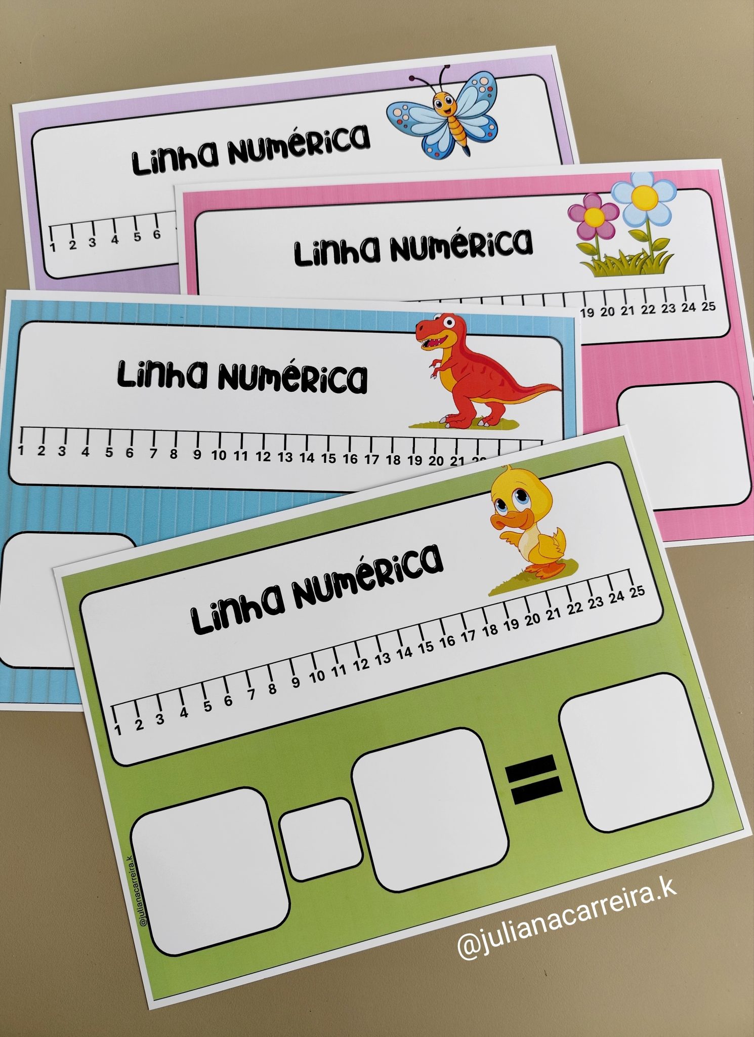 Linha Numérica – Pedagogia aqui em casa – Juliana Carreira