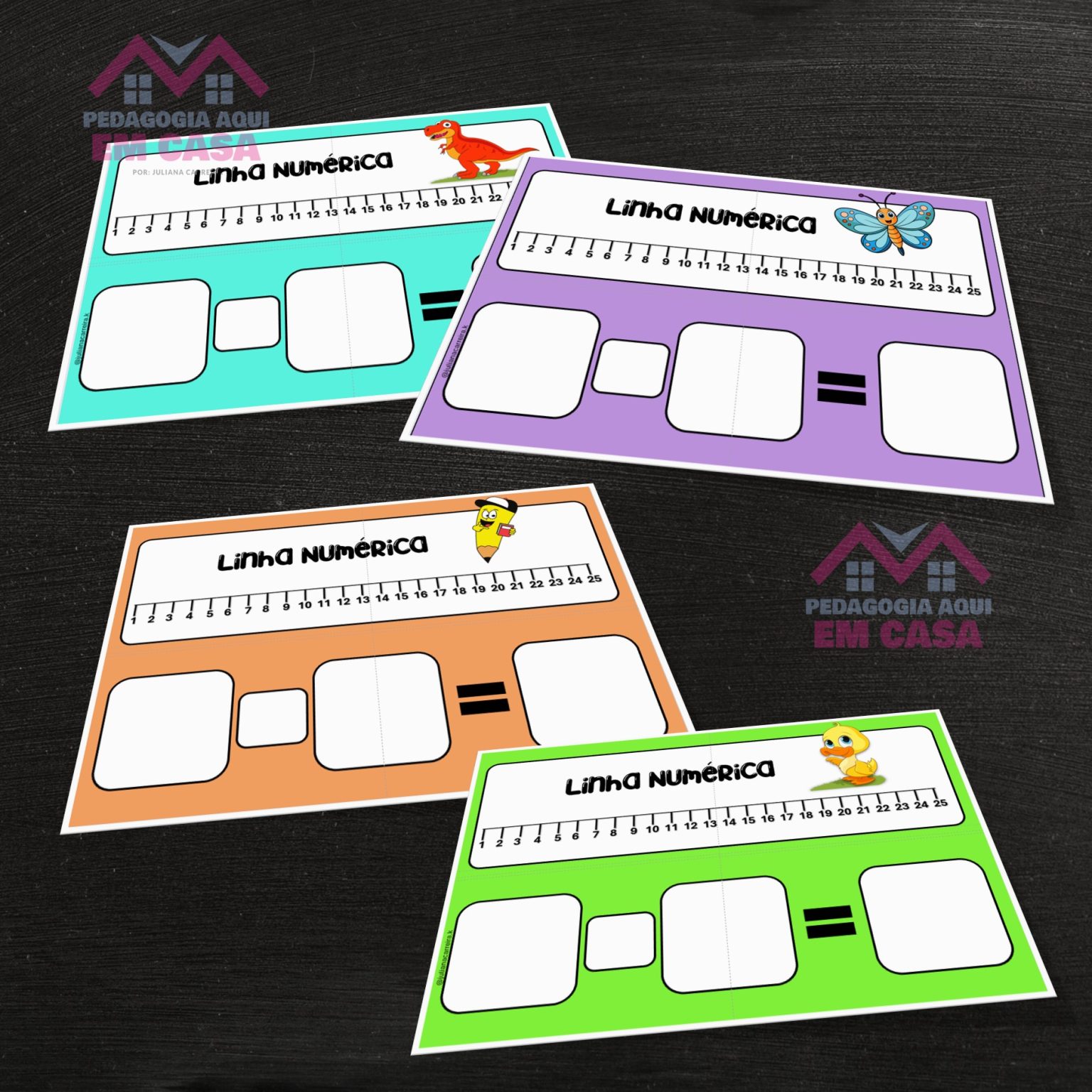 Linha Numérica – Pedagogia aqui em casa – Juliana Carreira