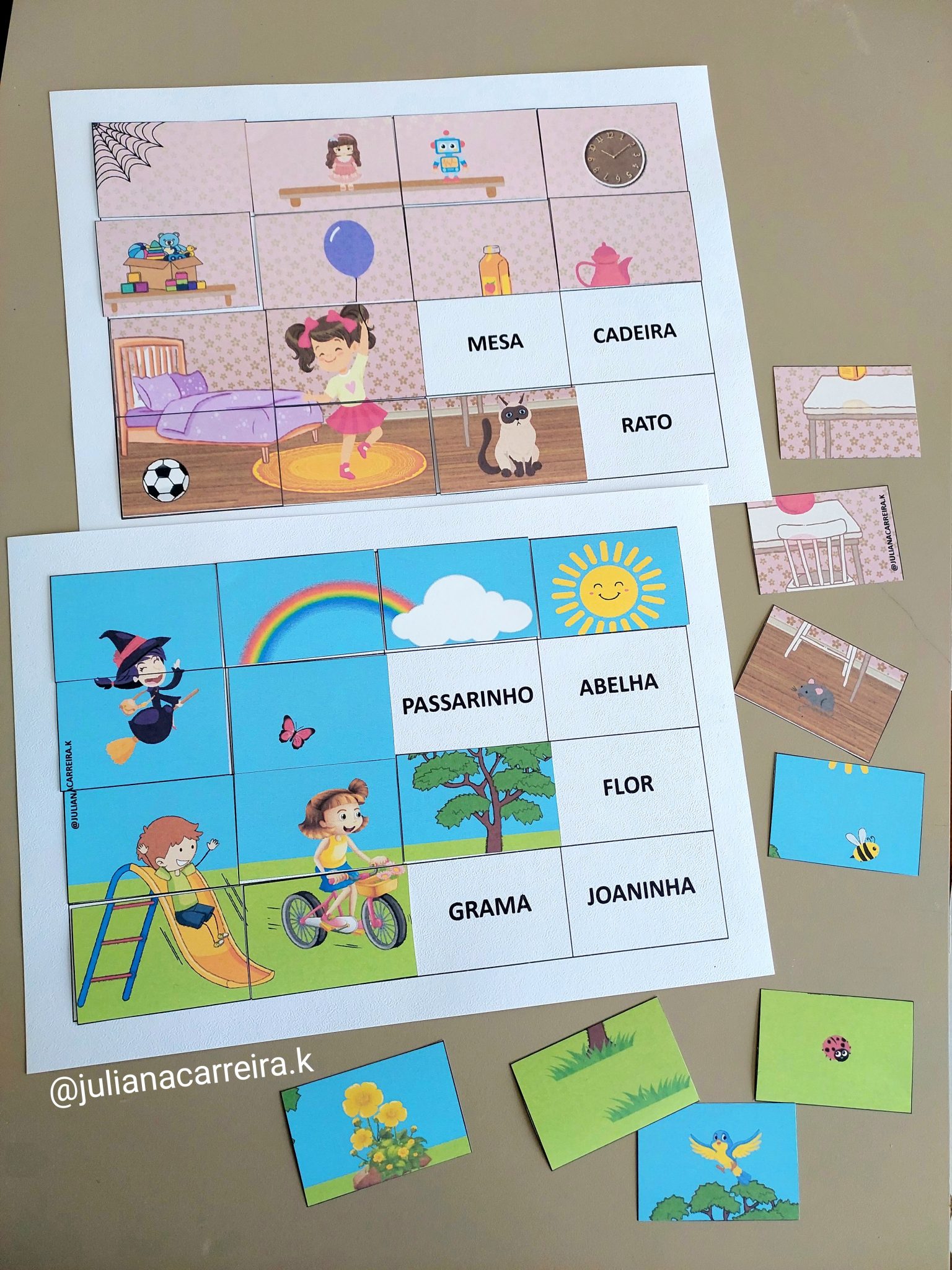 Quebra-Cabeça de Palavras Simples e Complexas – Pedagogia aqui em casa ...