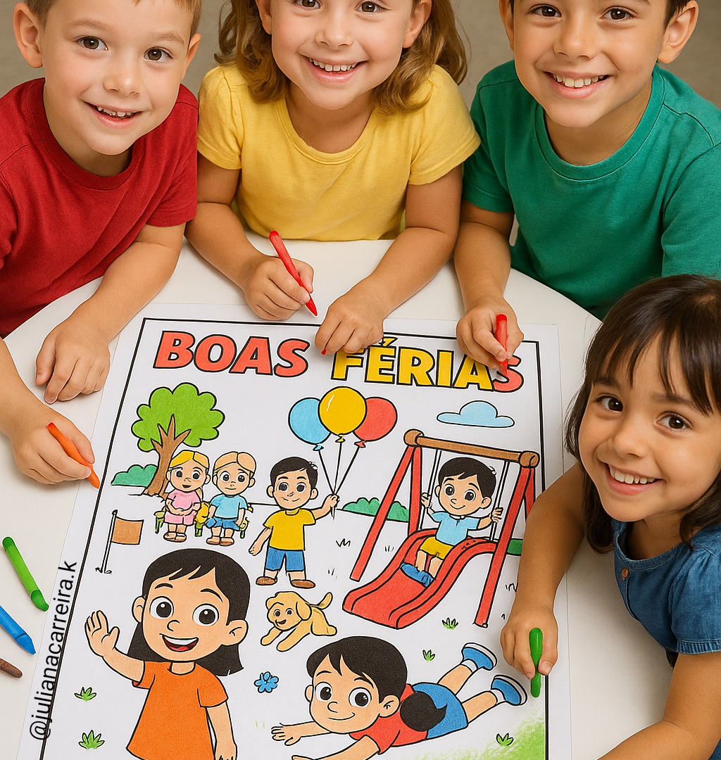 Pintura Coletiva Boas Férias