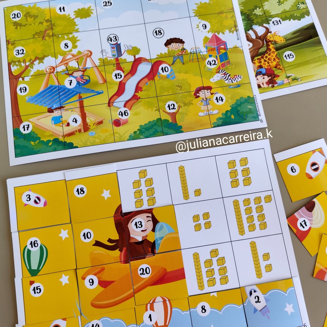 Puzzle Material Dourado