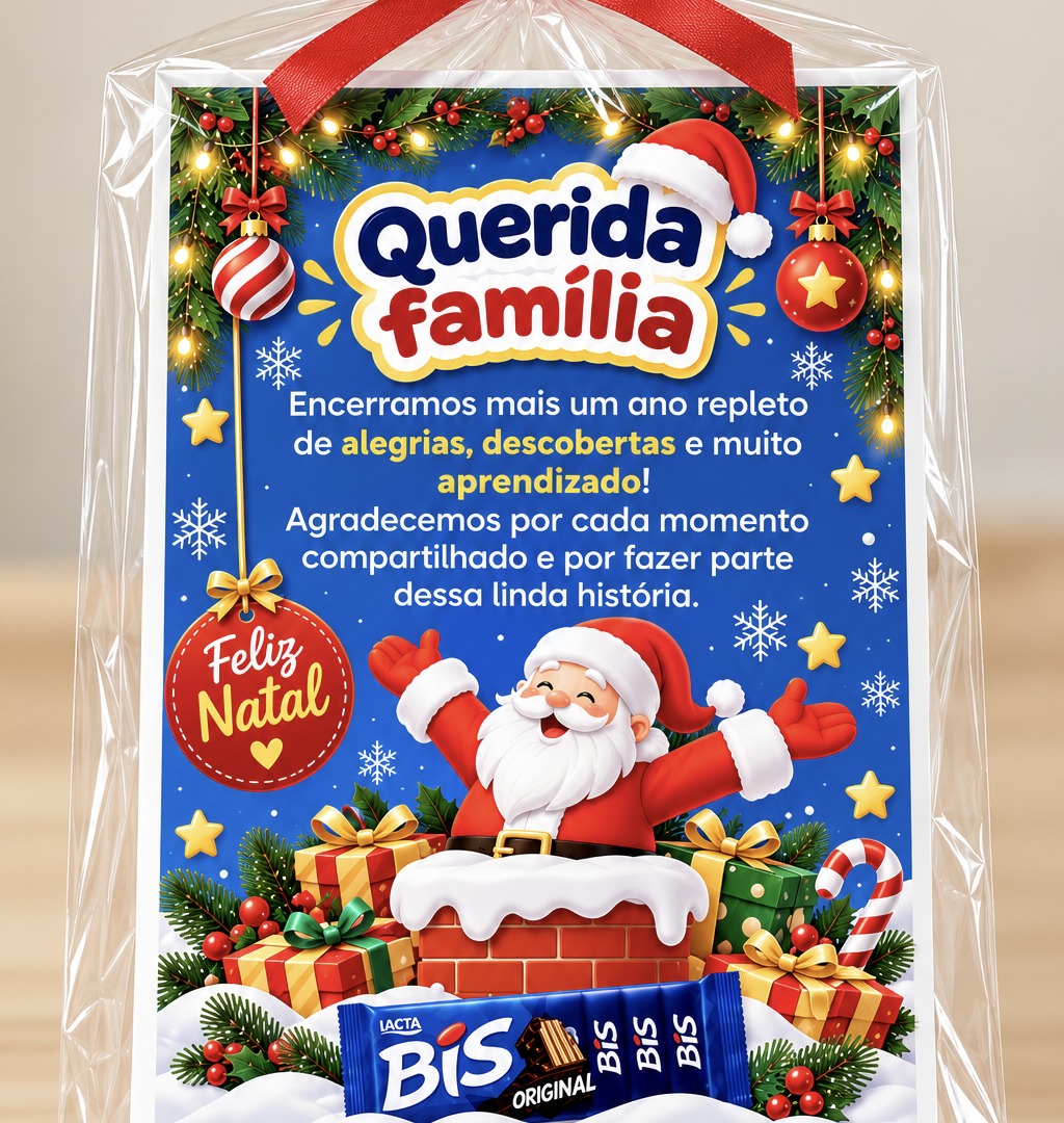 Cartão de Natal – Querida Família