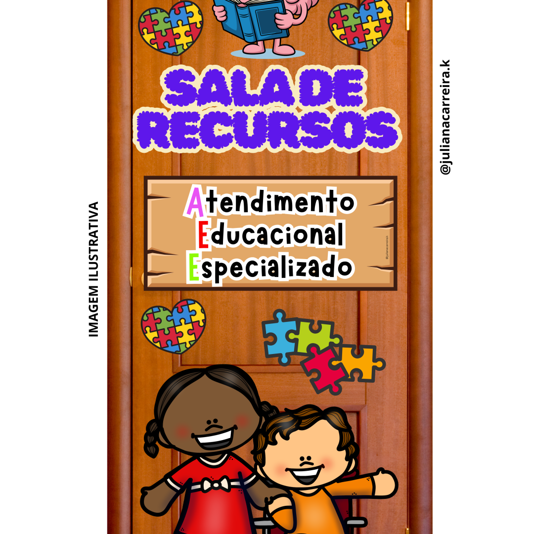 Painel de porta – Sala de recursos