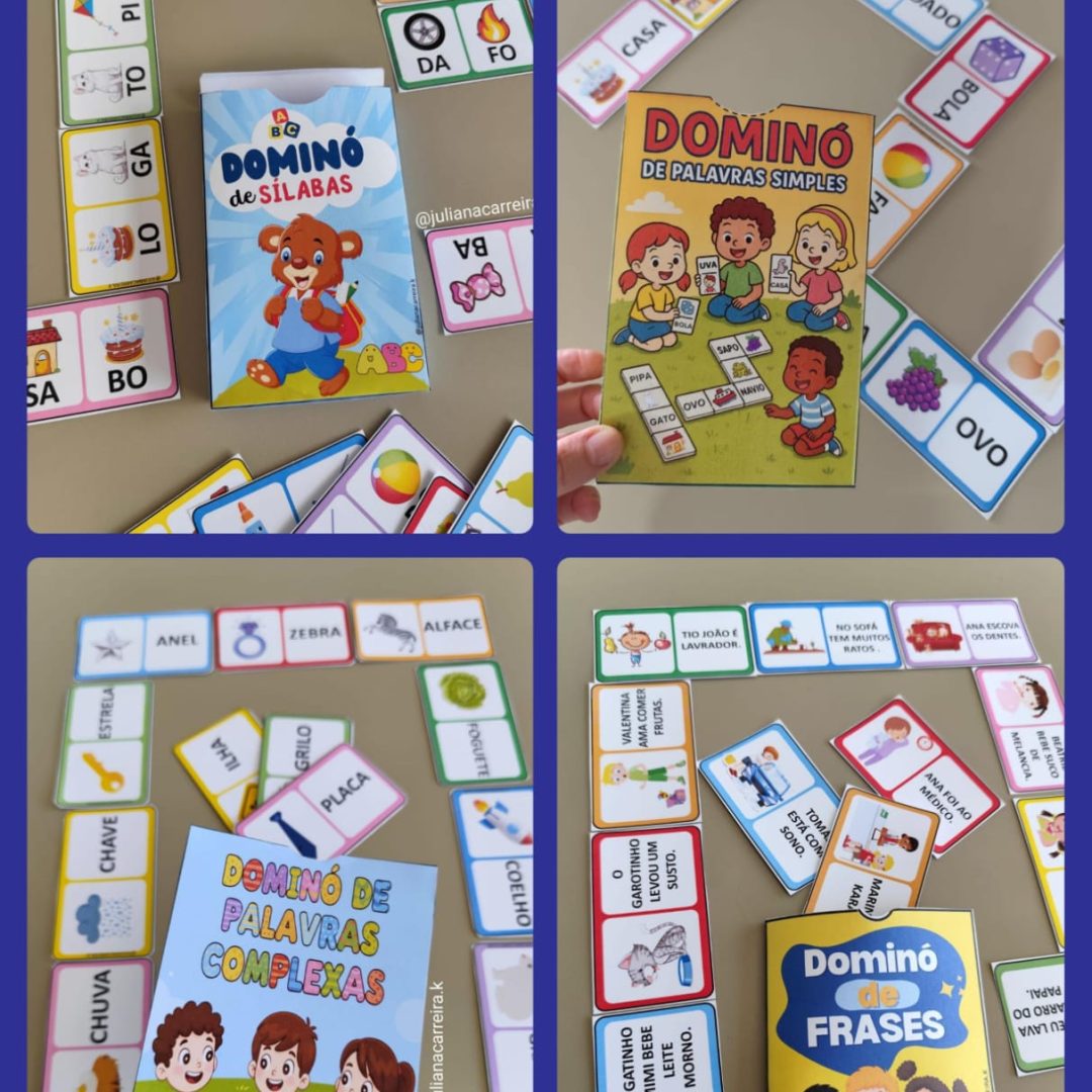 KIT DOMINÓ ALFABETIZAÇÃO