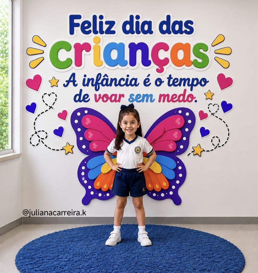 Painel Dia das Crianças - Tema Borboleta