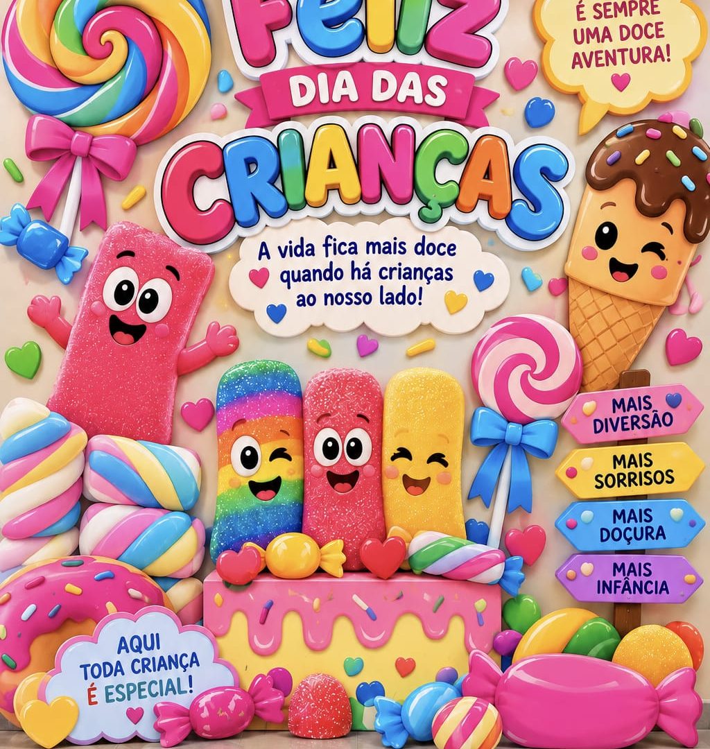 Painel Dia das Crianças — Mundo dos Doces!