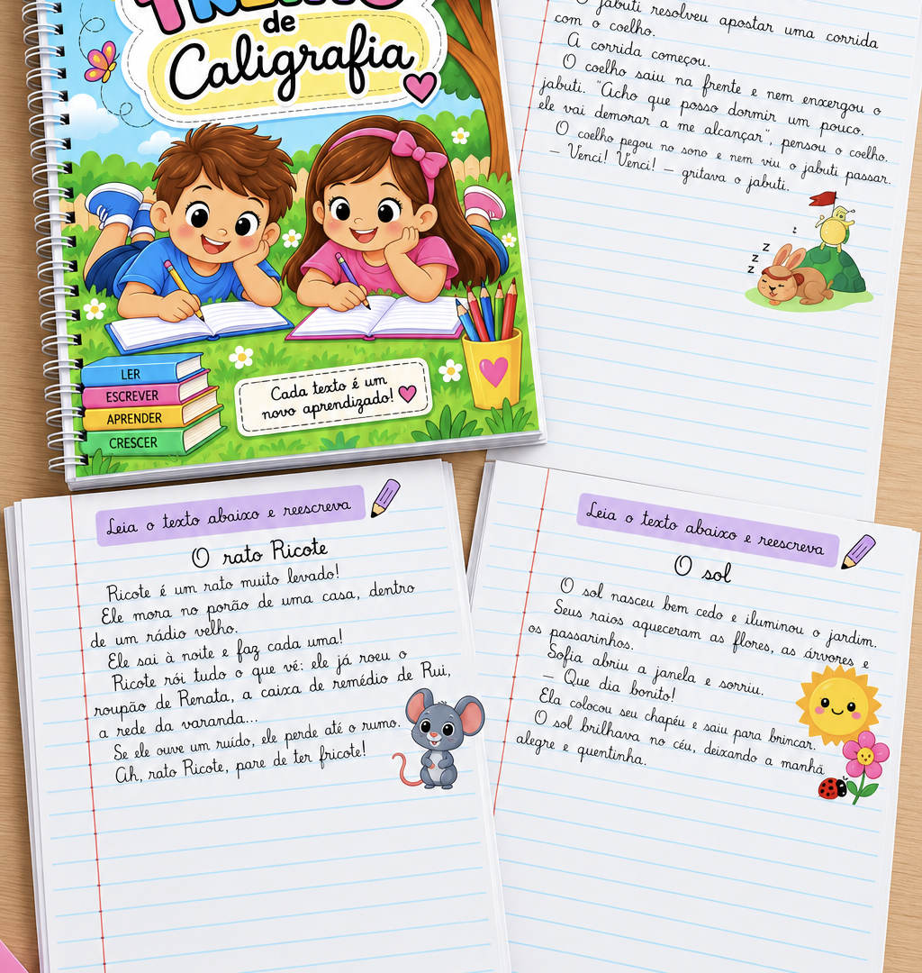 Textos para Treino de Caligrafia
