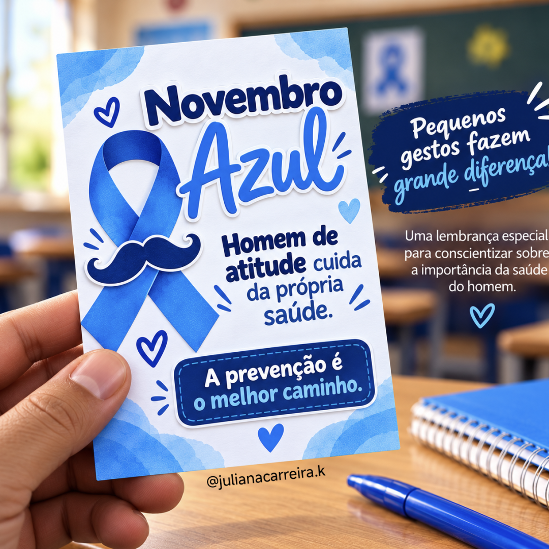 Cartão Novembro Azul - Prevenção