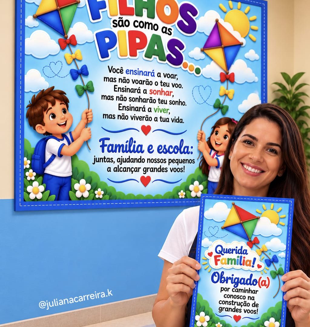 Kit Painel e Cartão Família & Escola