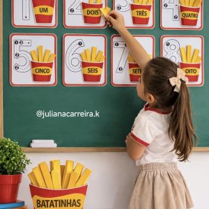 Contando Batatinhas na Lousa